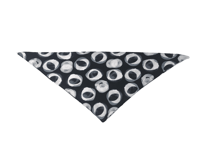 Reshirt Rotterdam Audrey headscarf in black from silky upcycled material